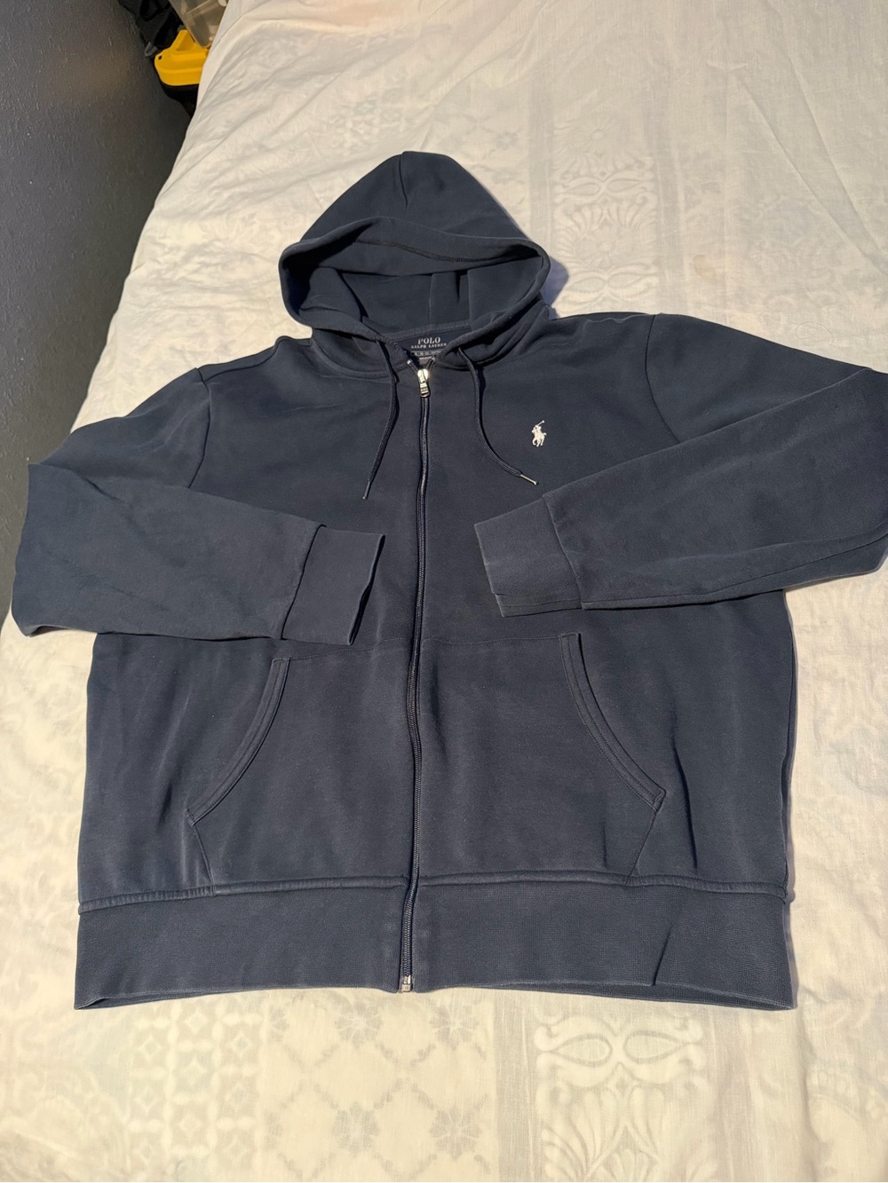 Polo by Ralph Lauren Navy Full-Zip Hoodie with Pony Logo size XL